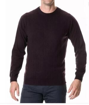 Rodd & Gunn Dark Brown Wool Cashmere Pullover Sweater size Large
